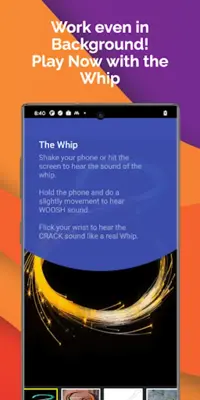 The Whip sound android App screenshot 1